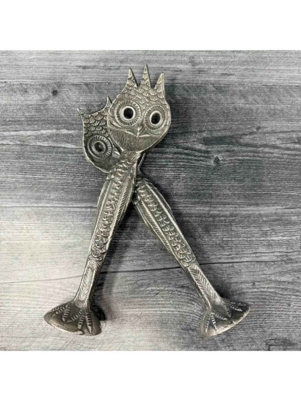 Pottery Barn Owl Salad Servers Aluminum 11.5‎ Inch Vintage